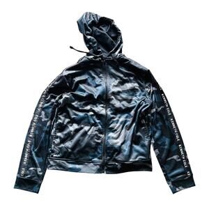 Kenneth Cole Reaction Men's Camo Full-Zip Hoodie Jacket - Medium